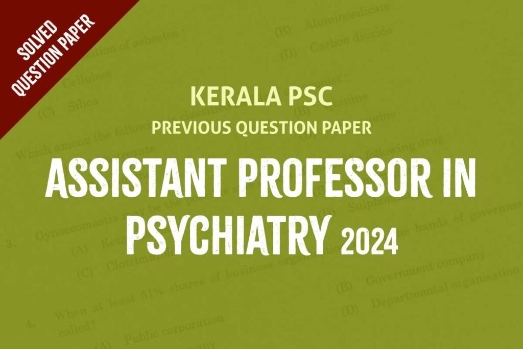Assistant Professor in Psychiatry